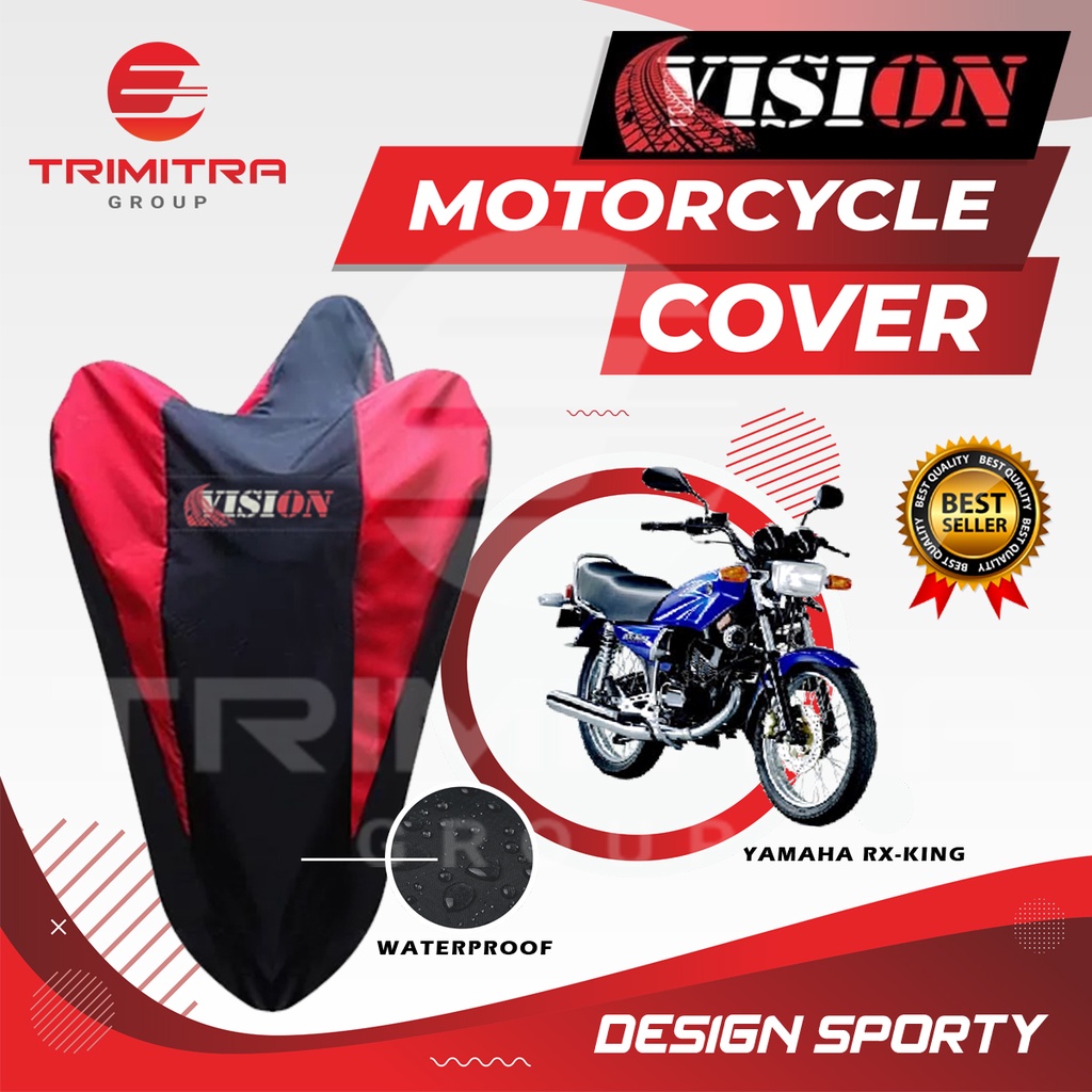 

[ BAYAR DI TEMPAT ] Sarung Penutup Selimut Pelindung Body Cover Motor Yamaha RX KING nmax pcx beat vario mio revo supra x Anti Air VISION Waterproof