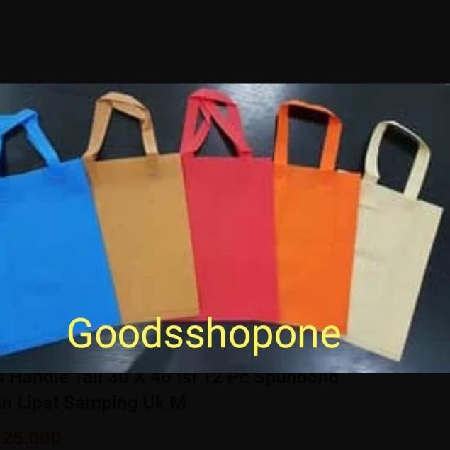 

➼ Tas Kain/Spundbond/Goodie Bag Handle Lipat Samping Ukuran Besar Gomico ▼