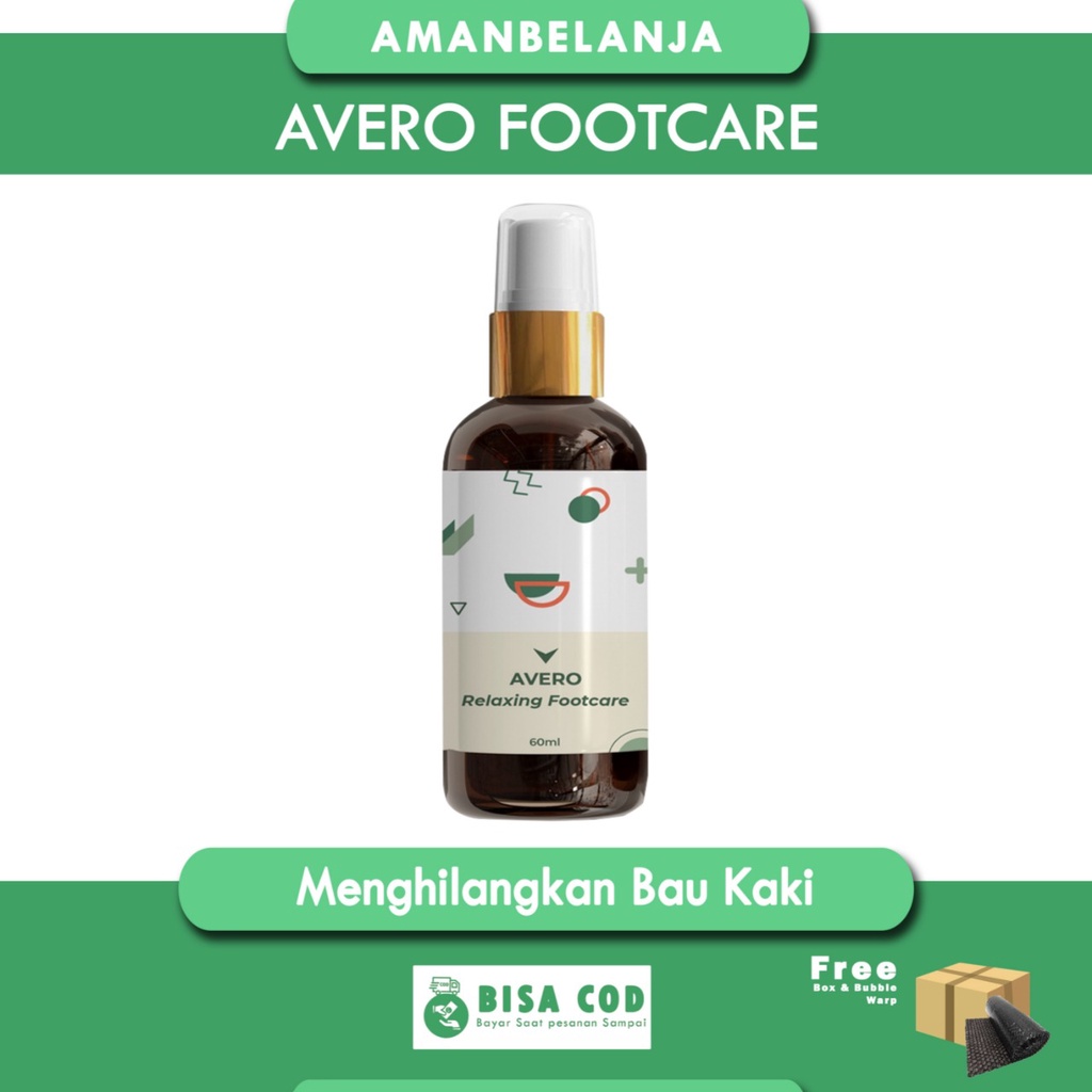 AVERO Relaxing Footcare BPOM Mencegah Kaki Berkeringat &amp; Menghilangkan Bau Kaki - Mint 60ml