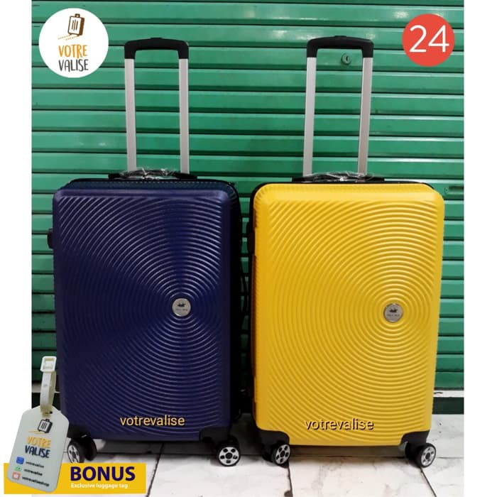 Promo Koper Polo Twin 24 inch fiber murah non expander tas travel Elegan