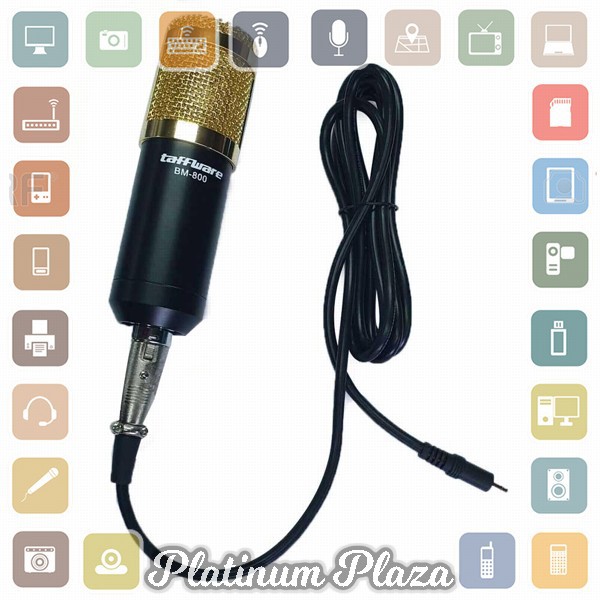 Kabel 3.5mm to XLR Karaoke Microphone 2 Meter for BM-800 BM-8000 BM-900 BM-700 - AV12`2JYSKT-- Black