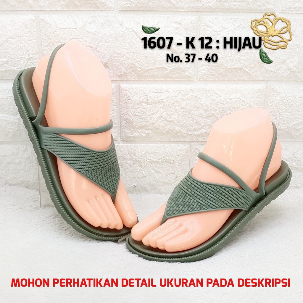 Sandal Wanita Balance 1607 K12 Original Sendal Jepit Tali Lebar Jelly Impor Very Nice Lentur Ringan