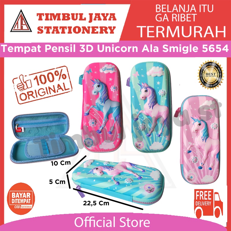 

Tempat pensil Kotak pensil aesthetic seleting sekolah Spon busa model Smiggle karakter anak perempuan KUDA PONY UNICORN 5654