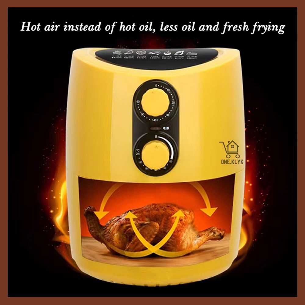 Air Fryer 5 Liter Rakii High Quality Import | Air Fryer Menggoreng Tanpa Minyak