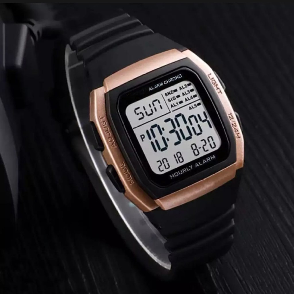 Jam Tangan Fashion Korea Trendy Sporty QQ145 Digital Square