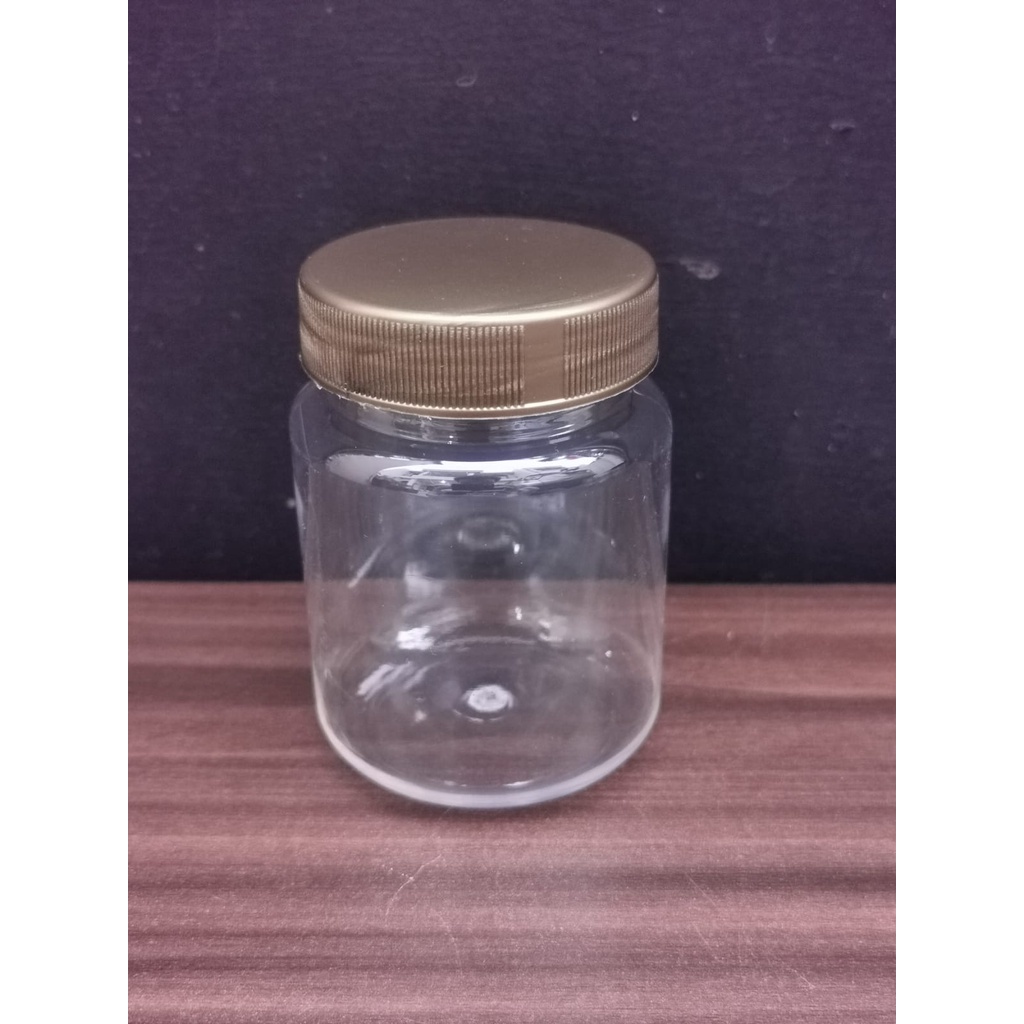 GRATIS PLUG - TOPLES Plastik BULAT 200 ml / Toples Sambal / Toples Bawang / Toples Bumbu/ Botol Selai / Toples Jar