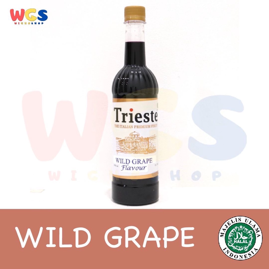 Trieste Premium Syrup Wild Grape Anggur Flavoured 650 ml