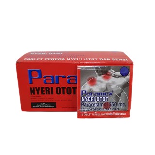 PARAMEX Nyeri Otot Merah BOX ISI 100 TABLET - Obat Pegal Linu 25 Strip