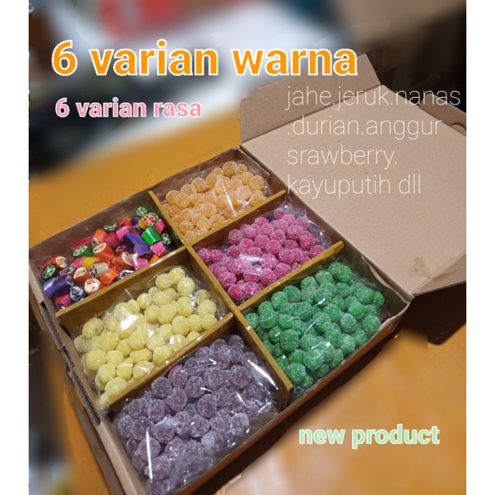 

sticky candy/permen rasa 6 rasa