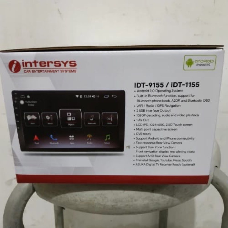 Head unit android 10 inch Intersys idt-1155 VC android intersys 10inch