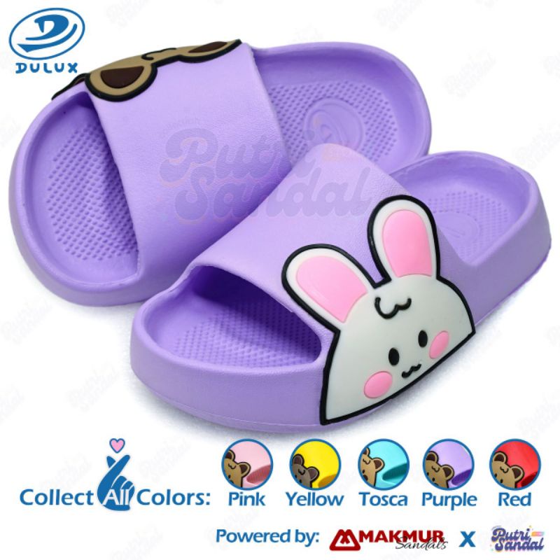 TERBARU,Sandal karakter BUNNY,usia TK dan SD (386c)