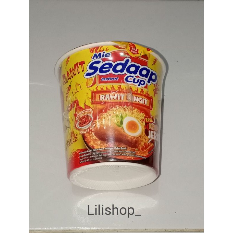 Baru... Sedap Cup Rawit Bingit 75 gr