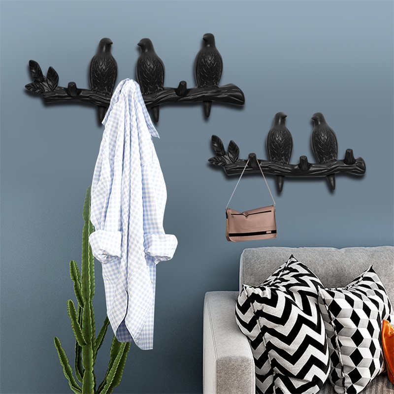 TK Creative Bird Shape Wall Hooks ABS Towel Hooks Living Room Hanger Towel Key Hat Handbag Holder Home Decoration