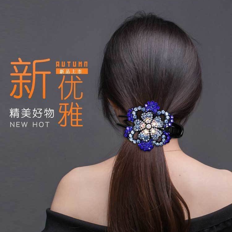 Jepit rambut korea elegan sanggul wanita premium full kresital original import