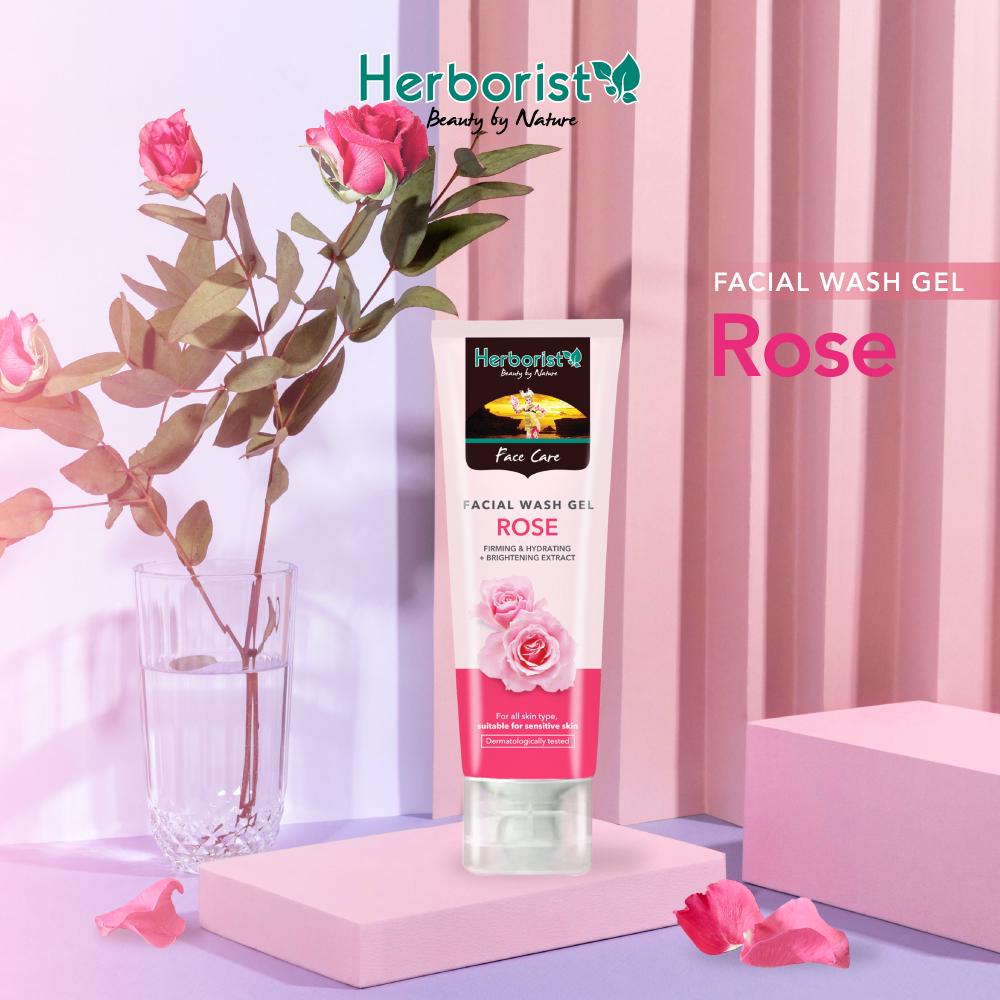 Herborist Facial Wash Gel (Sabun Wajah) Rose