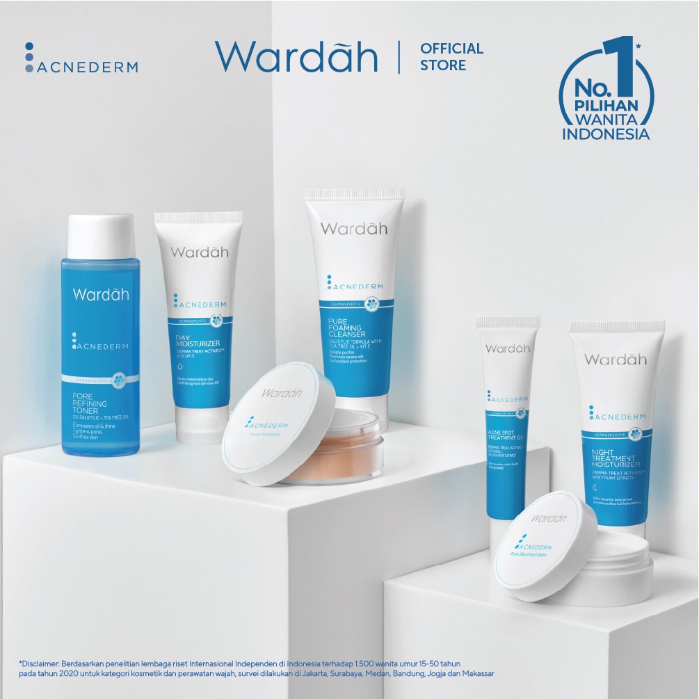 Wardah Acnederm Acne Spot Treatment Gel 15 ml - Totol Jerawat dengan BHA dan Willowherb Extracts