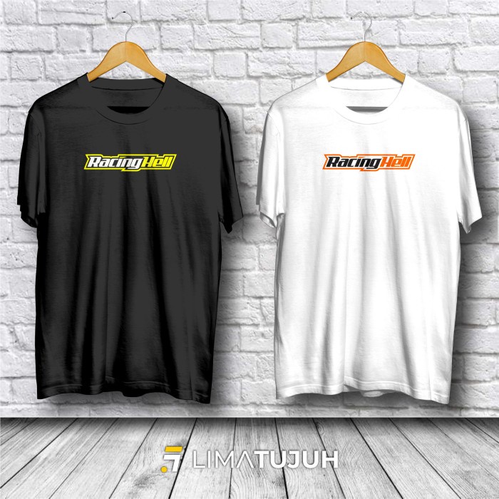 Kaos Racing Hell Logo Baju Otomotif