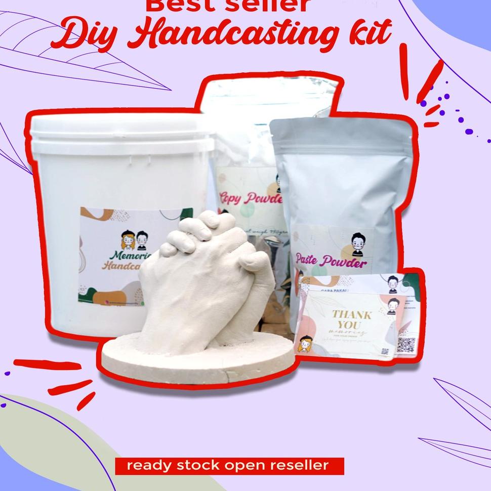 ↓Bestseller✦↓ ALNHH KUY DIY HAND CASTING HANDCASTING KIT (READY STOCK) CETAKAN TANGAN 52 ✥
