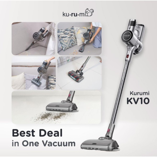 Kurumi KV10 Powerful Cordless Stick Vacuum Cleaner