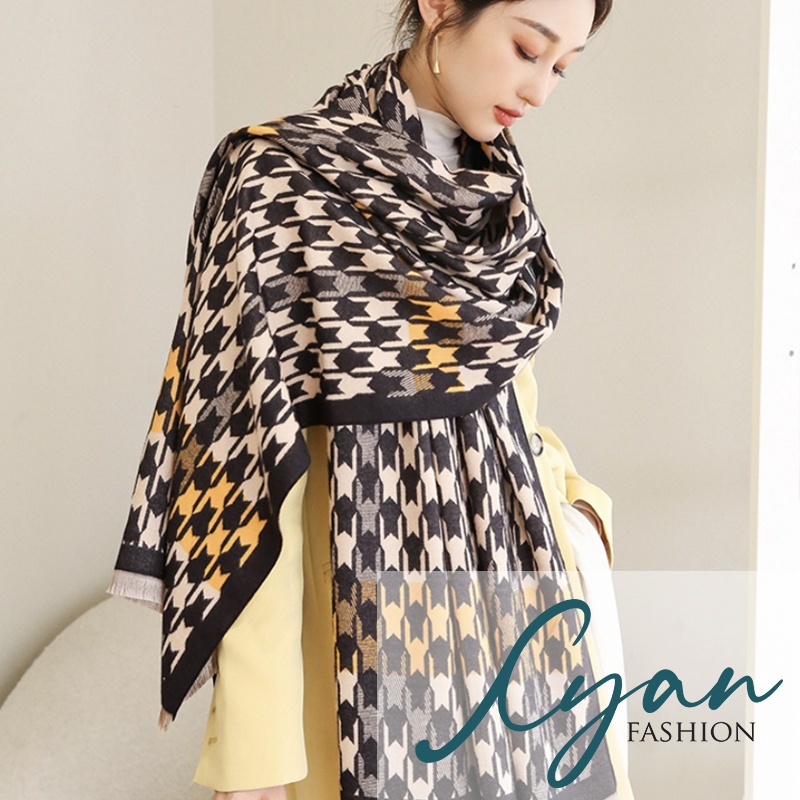 Syal &quot;Anna&quot; 65 x 185 Anggun mewah Bahan High Grade Cashmere Immitation