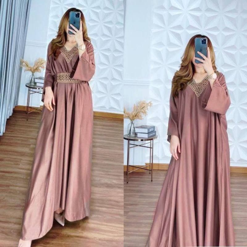 KAFTAN TSAMIRA SUPER JUMBO BUSUI (FREE BELT/BANDANA) RAYON DIAMOND PREMIUM | GAMIS TSAMYRA DST KEKINIAN DASTER ARAB CRINKLE AIRFLOW MURAH PANJANG VIRAL COD