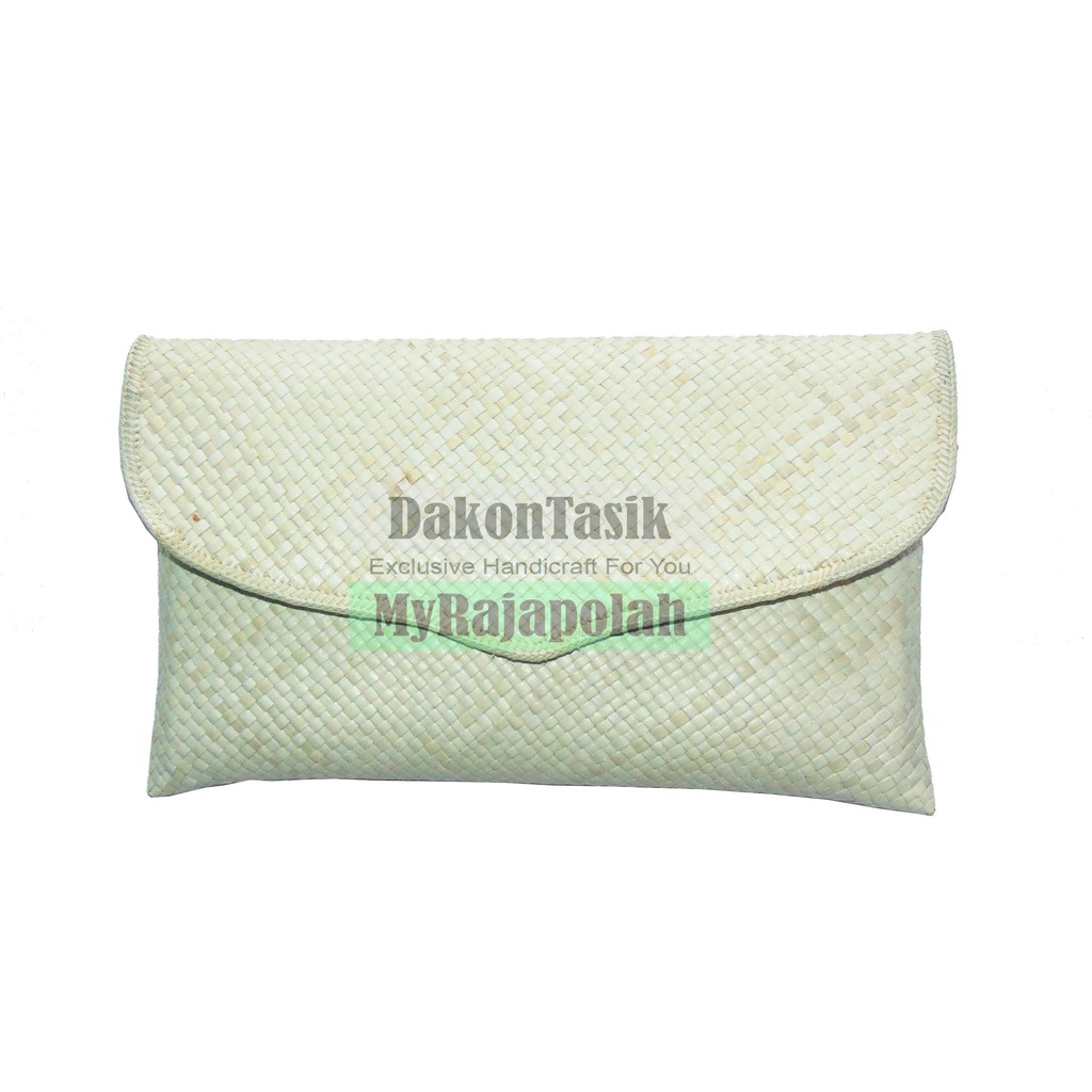 DT-1838 Dompet Pesta Model Sayap Polos Anyaman Pandan