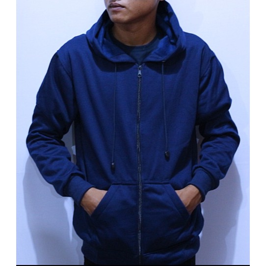 (Bahan Tebal) Hoodie Polos Sweater Zipper Polos Termurah