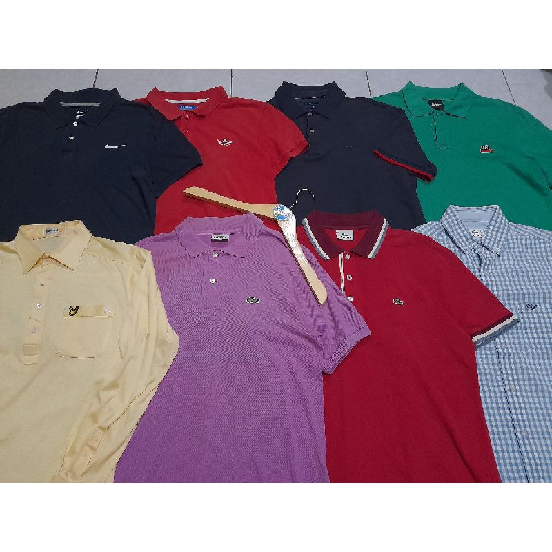 Poloshirt & Kemejashirt Brand LACOSTE/TOMMY HILFIGER/FELTICS/NIKE/ADIDAS/LYLE&SCOOT