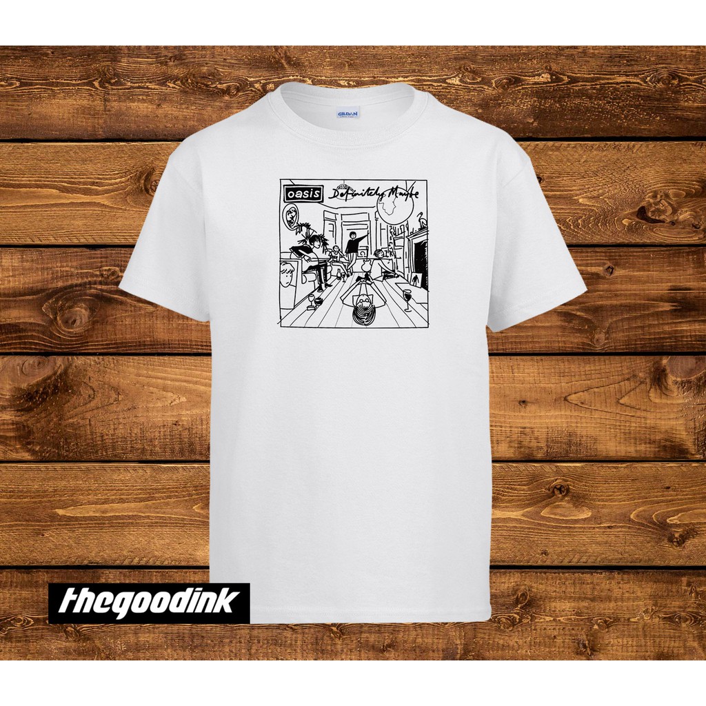 Kaos Oasis - Maybe - Original Gildan T-shirt DTG Print