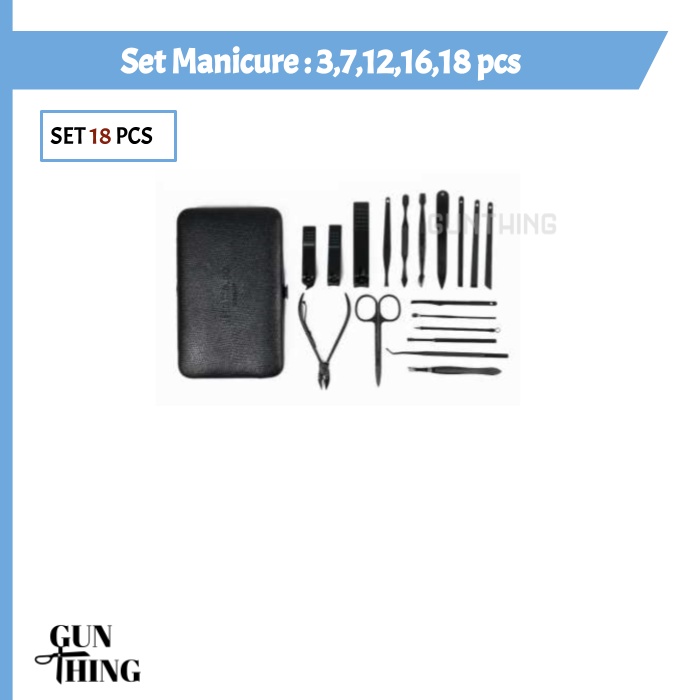 Set Manicure Pedicure - Set Gunting Kuku Multi Set : 3, 7, 12, 16, 18