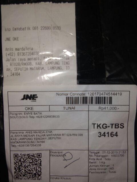 Sarimbit Couple Batik Rok N Blus Thalita Prodo Biru