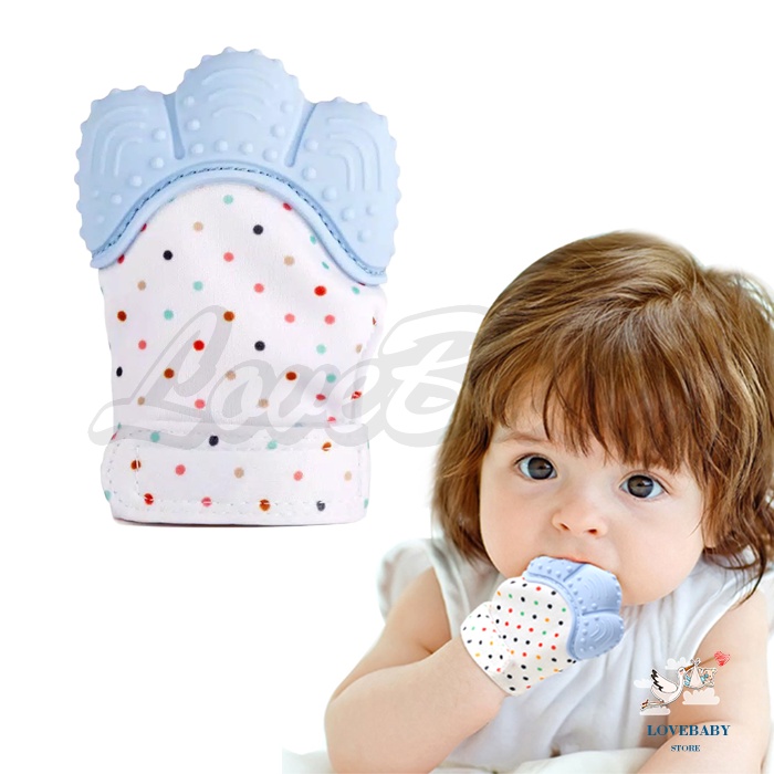 [1KG 40PCS] LBS Baby Mitten Teether Sarung Tangan Gigitan Bayi