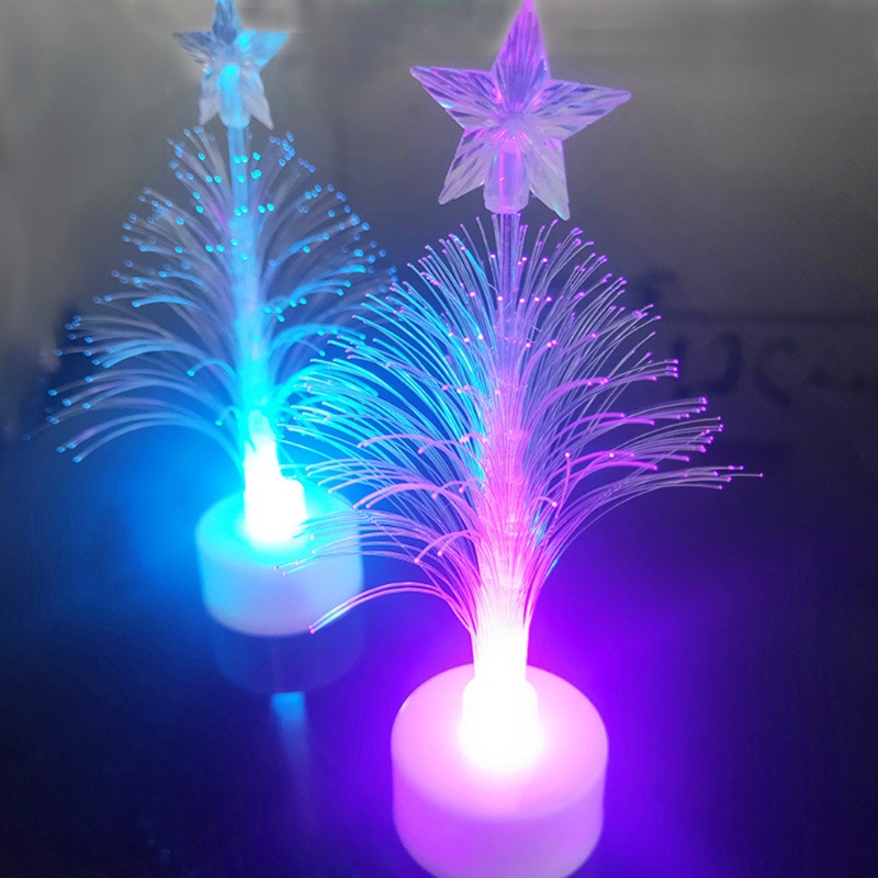 Mary 13cm/5.12in Lampu Tidur Mini Hangat Lucu ChristmasTree Bedroom Night Light