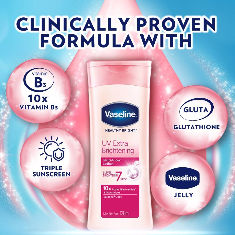 VASELINE Healthy Bright UV Extra Brightening Body Lotion - 100ml