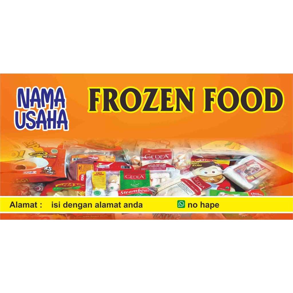 Cetak Spanduk Banner Makanan Frozen Food Ukuran X Bis vrogue.co