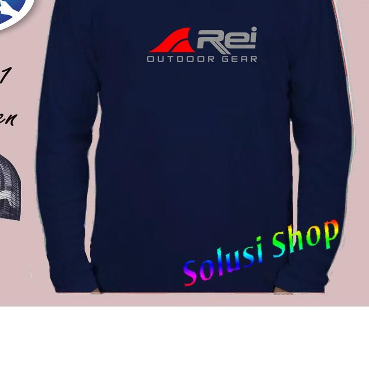 ♟ Kaos Rey Distro Premium Lengan Panjang Logo Merah Texs Silver + Free Topi / Kaos Pria Wanita / Kao