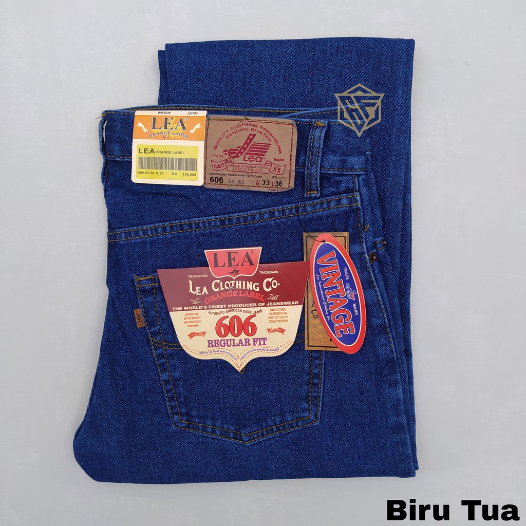 LEA Celana Jeans Panjang Standar Pria Original Size 28-38