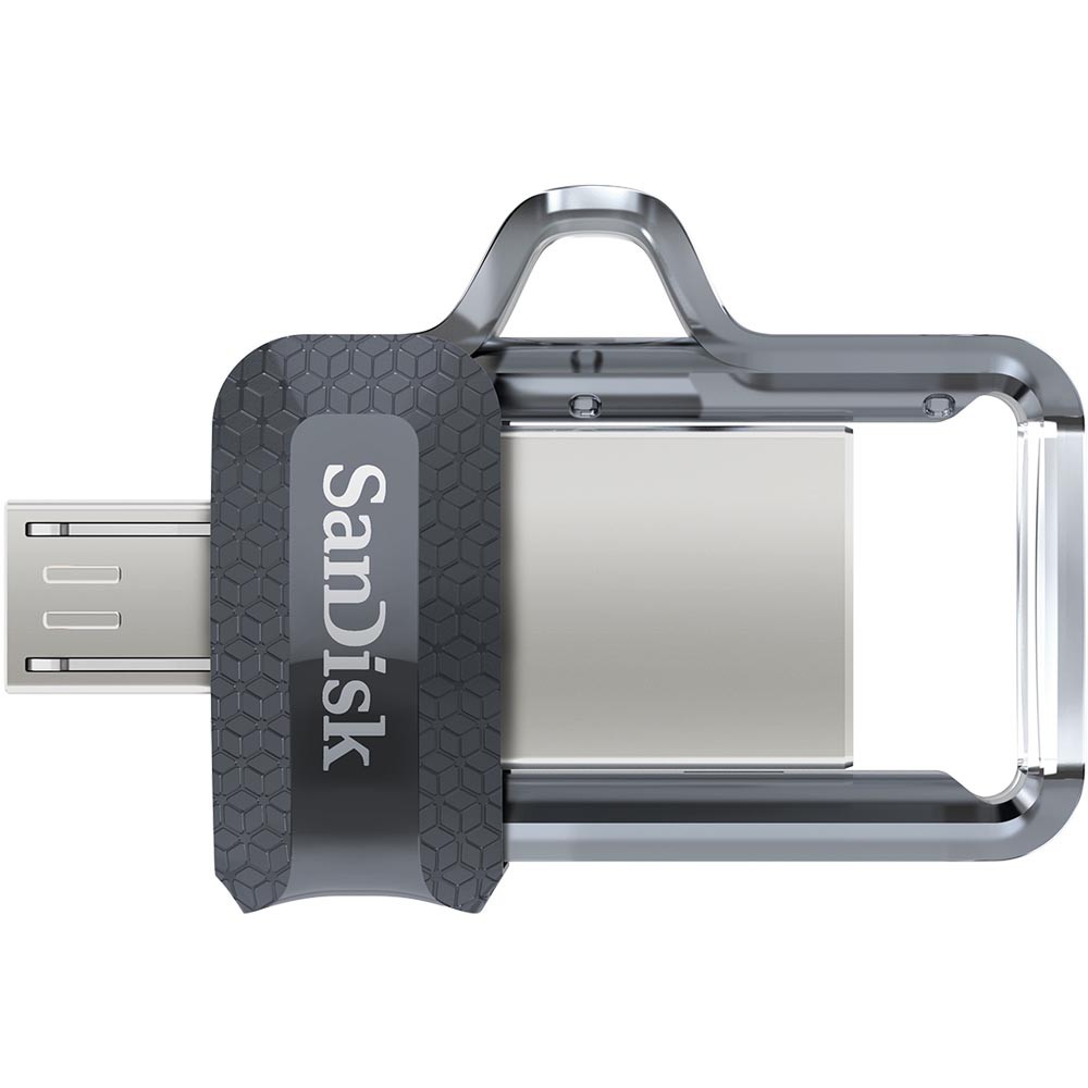 Sandisk OTG 16GB Dual USB 3.0 / Flashdisk OTG Android usb 3.0 - Micro USB 100% RESMI SANDISK - Hitam