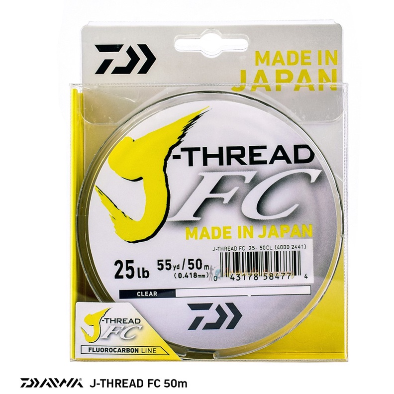 Senar Pancing Leader DAIWA J-THREAD I FC Leader 50M I Fluoro Carbon