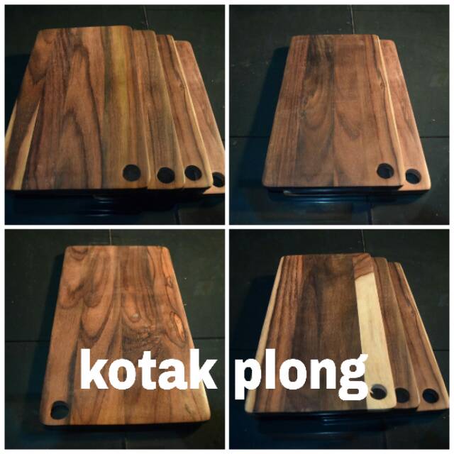 Talenan Kayu 34X19cm / Wooden Cutting Board Kayu Sonokeling / Sonokembang