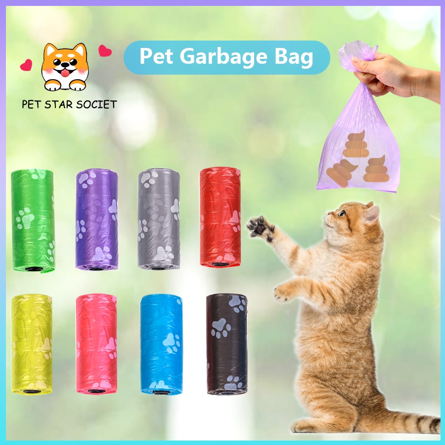 POOP BAG Plastik Roll Wadah Kotoran Kucing Ramah Lingkungan Organik Murah Biodegradable Untuk Ee Pup Anjing Hewan