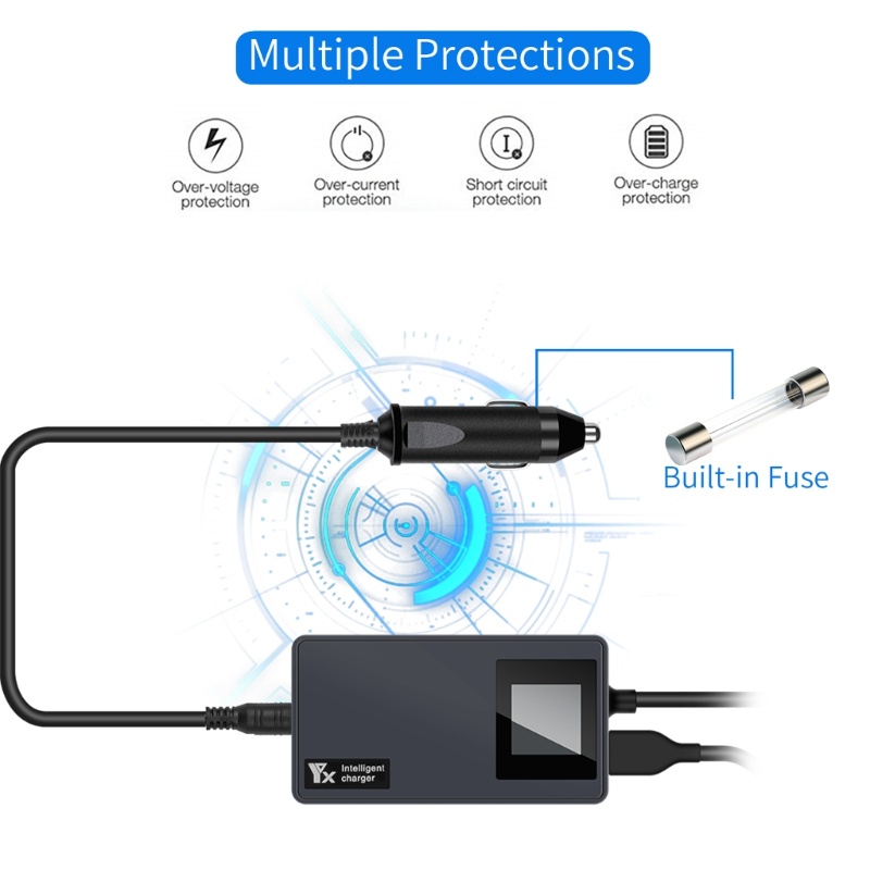 Zzz 3-in-1 Adapter Charger Baterai Mobil Quick Charging Untuk 2 Drone USB-A DC5V 2A