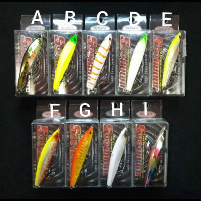 ( COD ) Umpan casting pencil sinking senses judan 66s