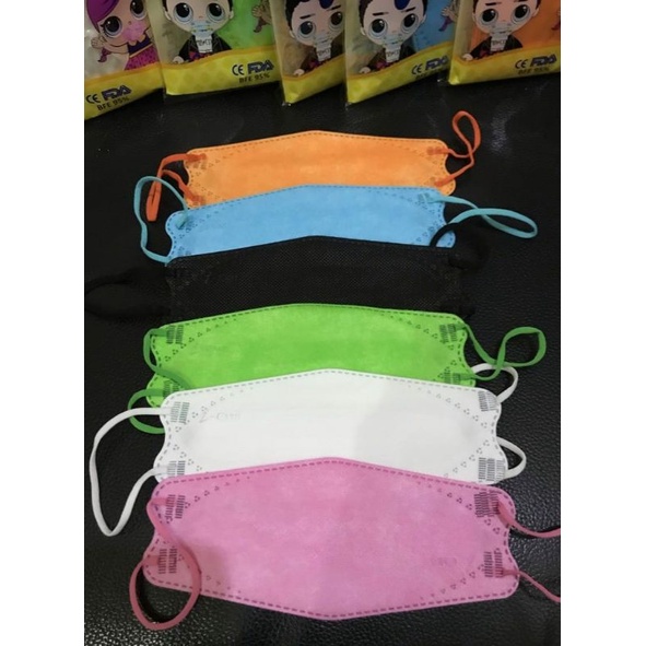 MASKER KF94 ANAK POLOS WARNA WARNI