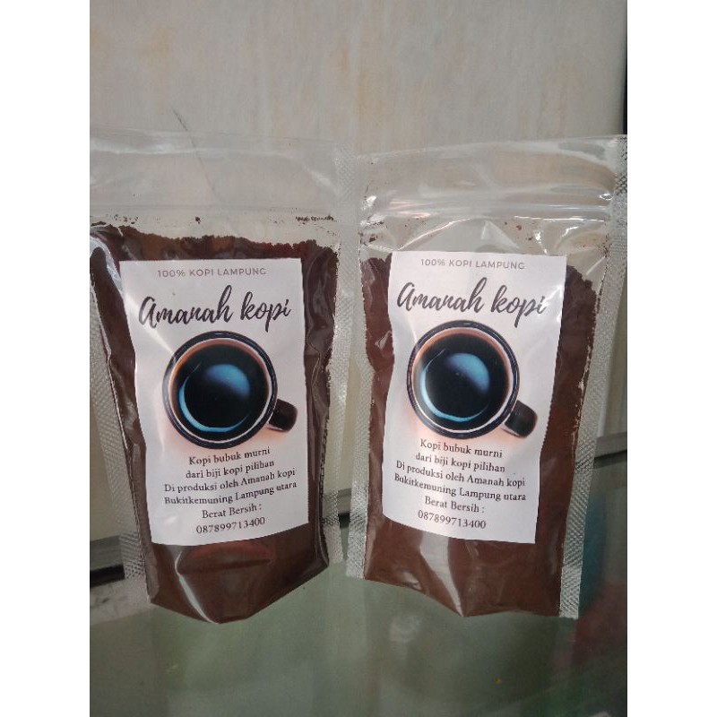 

Kopi bubuk Lampung AMANAH KOPI