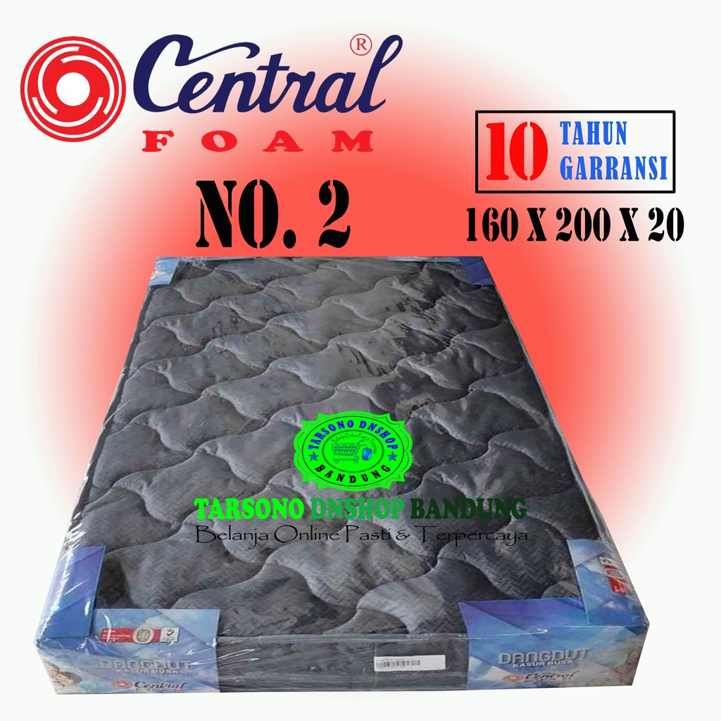 Kasur Busa Dangdut Central Foam / Kasur Busa Queen / Kasur busa No. 2 / Kasur Busa 160x200x20 / Tars