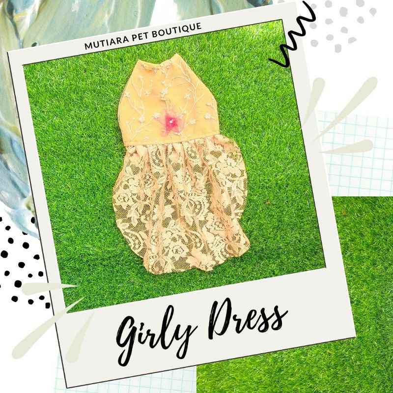 Jual baju kucing barongsai terbaik-Girly dress