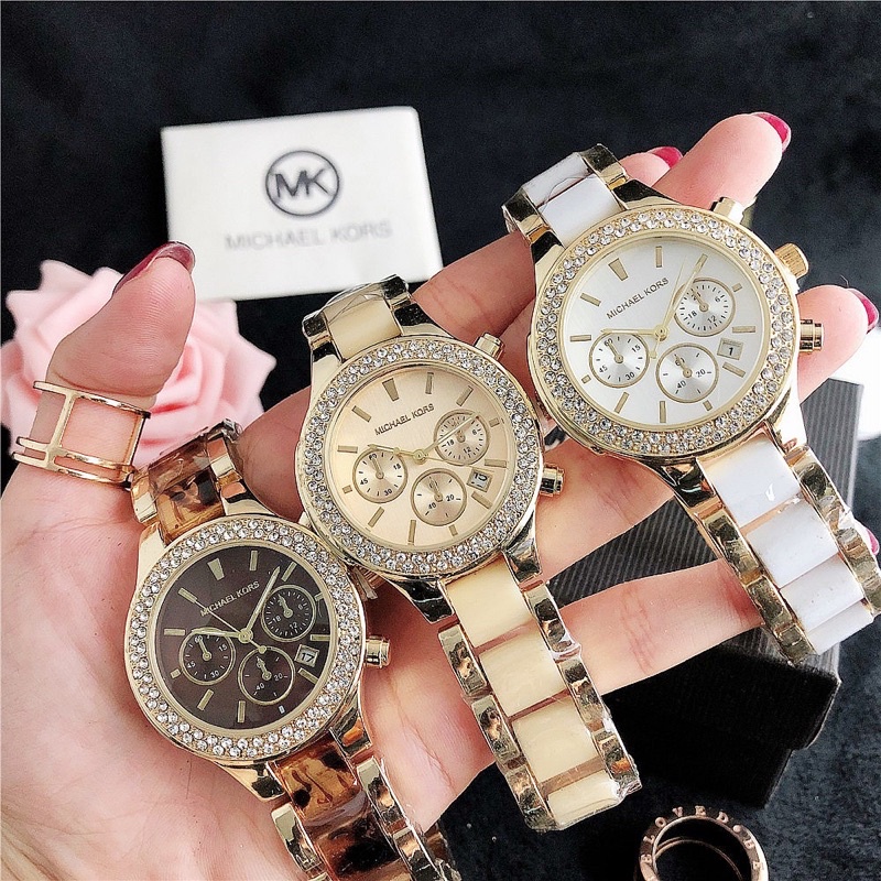 JAM TANGAN MK MICHAEL KORS / MK MICHAEL KORS WATCH QUARTZ FULLSET BOX + PAPERBAG