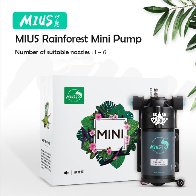 MIUS Rainforrest Mini Pump Misting Nozzle Kabut Mist Sprayer Semprotan Air Terarium Paludarium