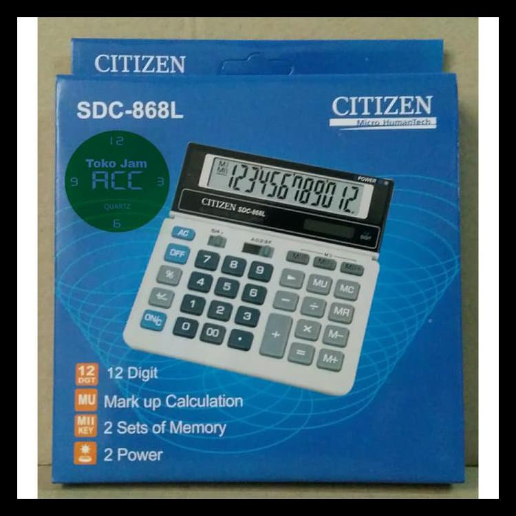 

Terlaris Kalkulator Citizen Sdc-868L Terbaru